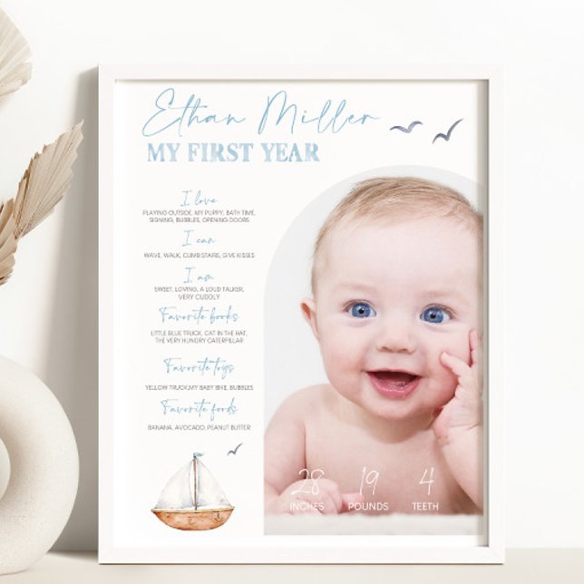 Sailboat Milestone Photo Sign (Creator Uploaded)