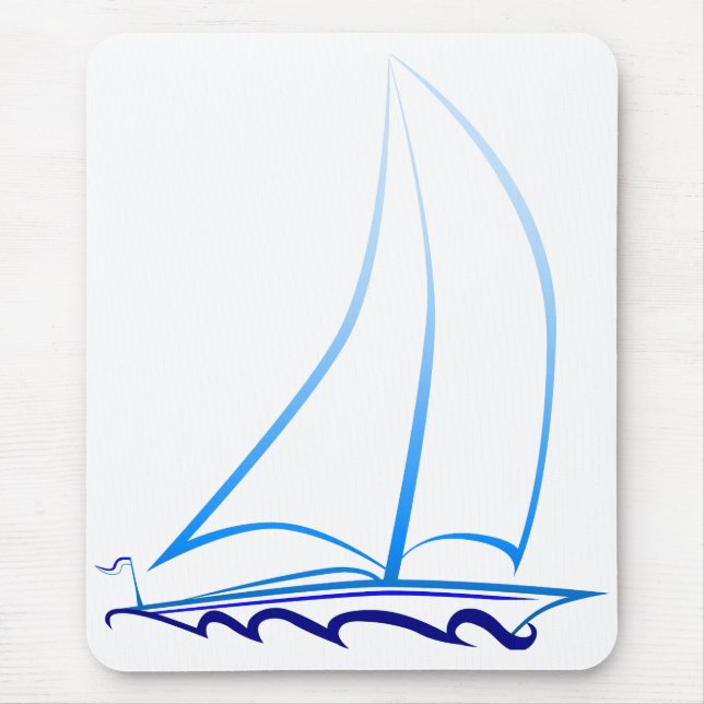 Sailboat Mouse Pad (Front)