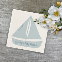 Sailboat Nautical Boy Baby Shower