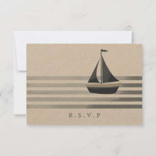 Sailboat nautical RSVP meal choices