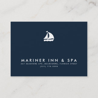 Sailboat Navy Blue Business Gift Certificate