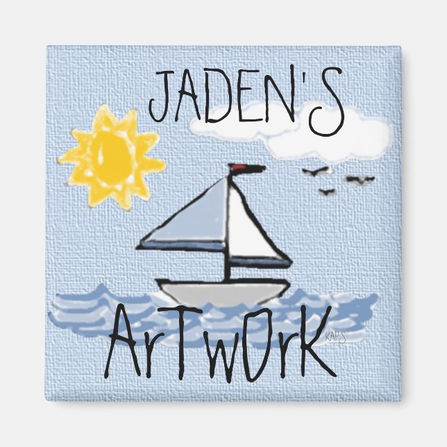 Sailboat O Magnet (Front)