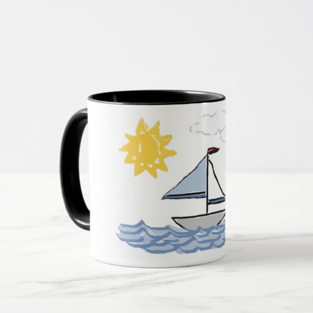 Sailboat O Mug (Front Left)