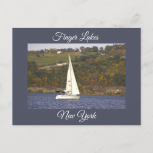 Sailboat on a Lake Postcard