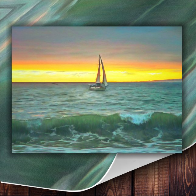 Sailboat on Banderas Bay 0884 Art Print (Creator Uploaded)
