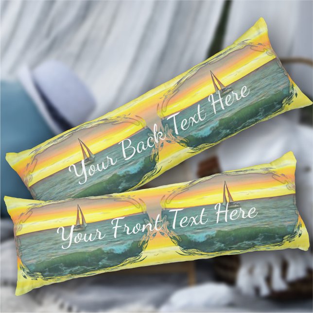 Sailboat on Banderas Bay 0884 Body Cushion (Creator Uploaded)