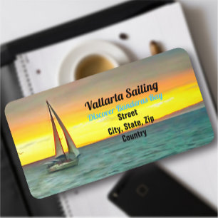 Sailboat on Banderas Bay 0884 Label