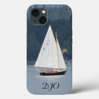 Sailboat on the Lake initials Case-Mate iPhone