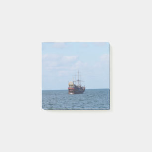 Sailboat on the Sea Coastal Post it Notes