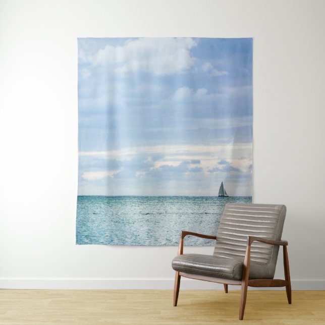 Sailboat on the Water  Tapestry (In Situ)