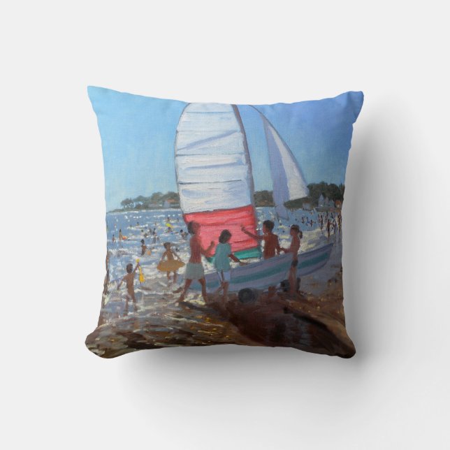 Sailboat Palais Sur Mer 2008 Cushion (Front)