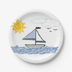 SAILBoat Paper Plate