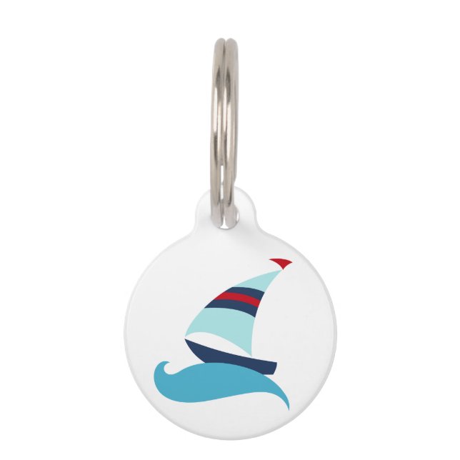 Sailboat Pet Tag (Front)