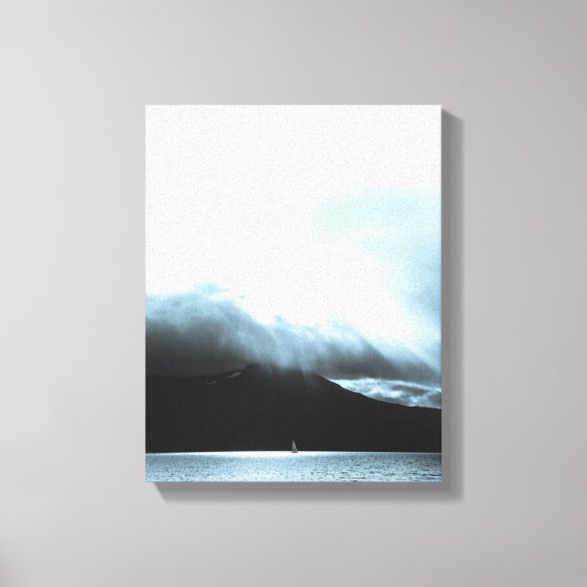 Sailboat photo canvas print (Front)