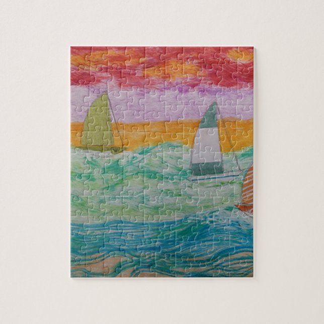Sailboat Puzzle (Vertical)