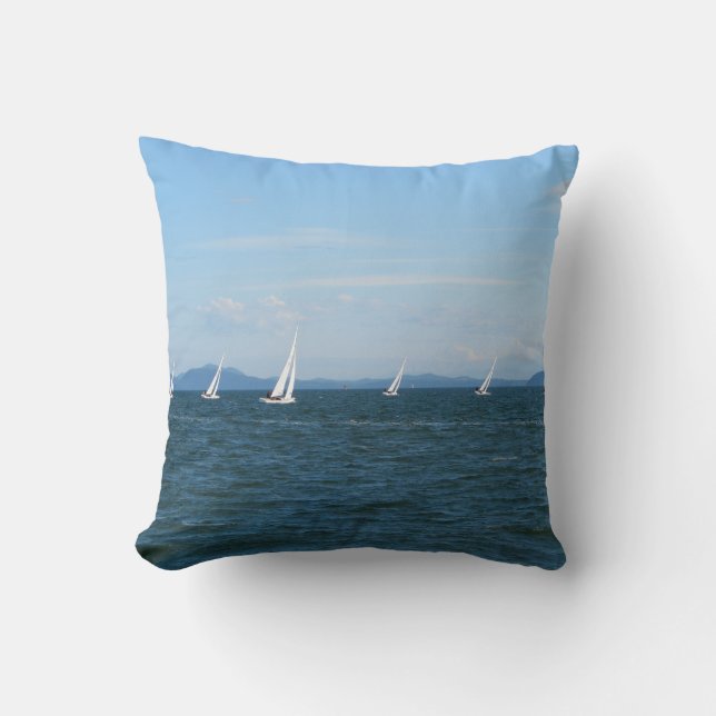 Sailboat Races Cushion (Front)