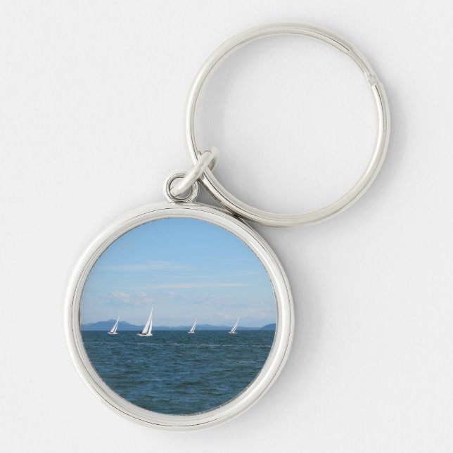 Sailboat Races Key Ring (Front)