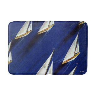 Sailboat Regatta by Ski Weld Bath Mat