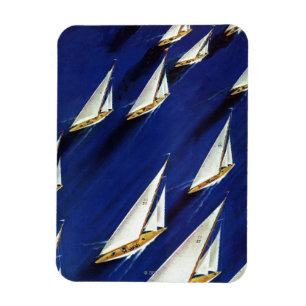 Sailboat Regatta by Ski Weld Magnet