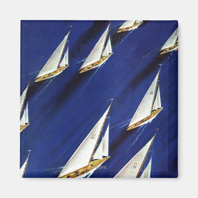 Sailboat Regatta by Ski Weld Magnet (Front)