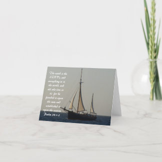 Sailboat Scripture Notecard