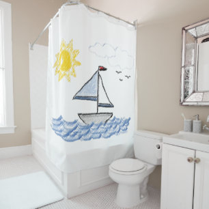Sailboat Shower Curtain