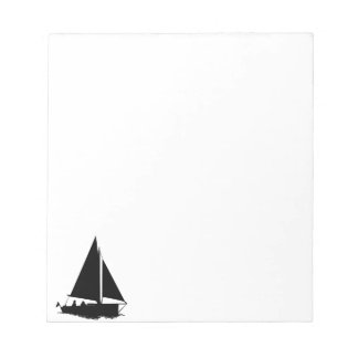 Sailboat Silhouette Notepad