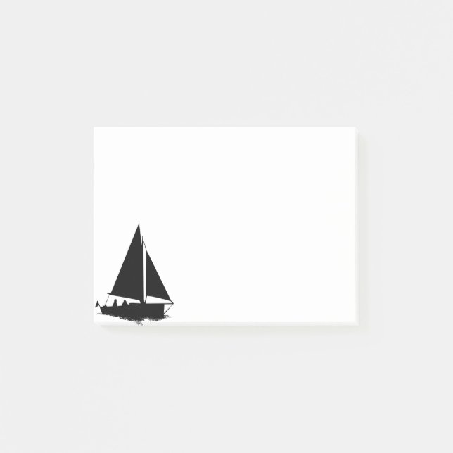 Sailboat Silhouette Post-it Notes (Front)
