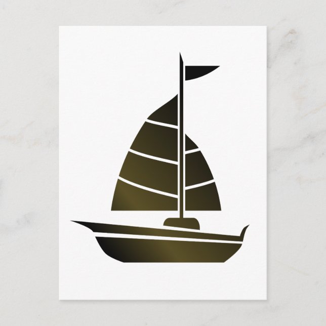 Sailboat Silhouette Postcard (Front)