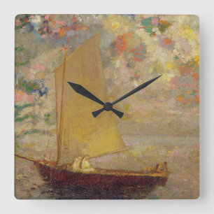 Sailboat Square Wall Clock