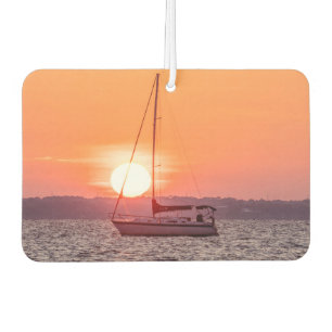Sailboat Sunrise Car Air Freshener
