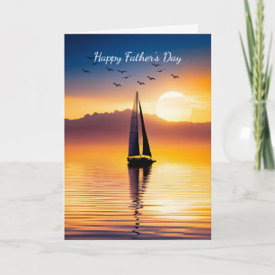 Sailboat Sunrise for Father's Day Card