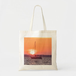 Sailboat Sunrise Tote Bag