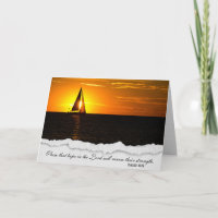 Sailboat Sunset with Bible Verse 