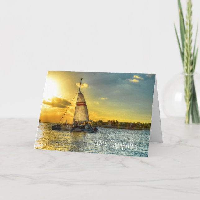 Sailboat Sympathy Card (Front)