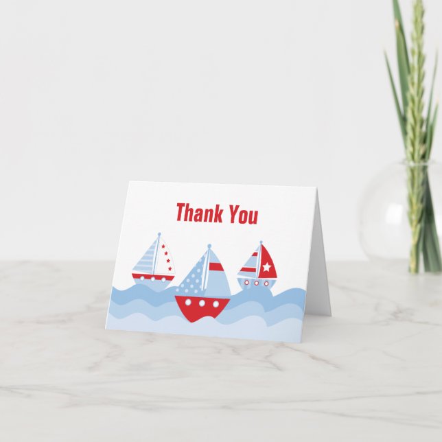 Sailboat Thank You Card (Front)
