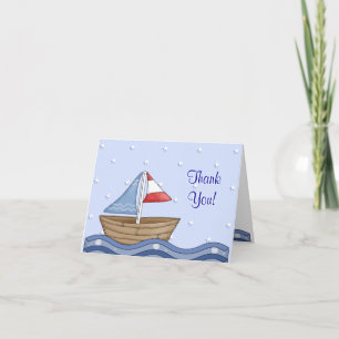 Sailboat Thank you Notecard