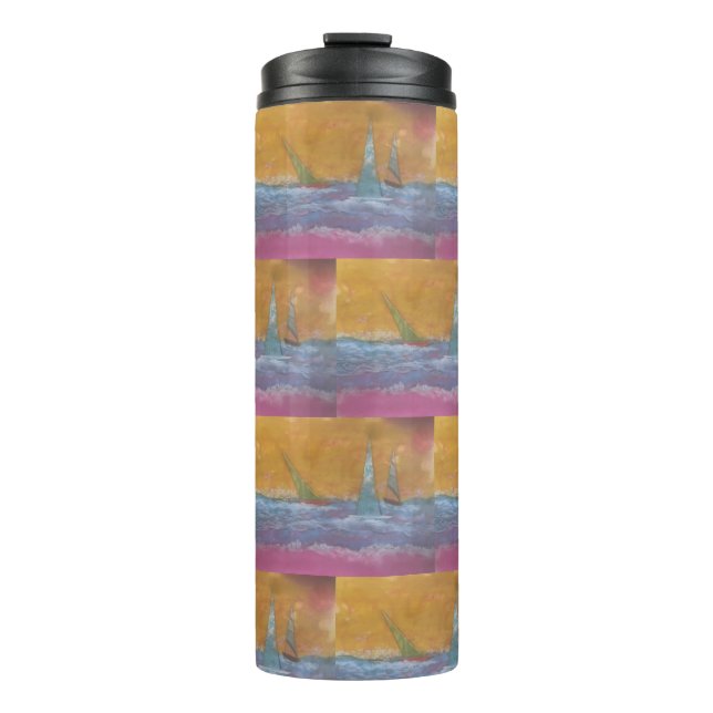 Sailboat Thermal Tumbler (Front)