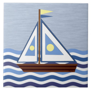 Sailboat tile