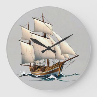 Sailboat wall clock