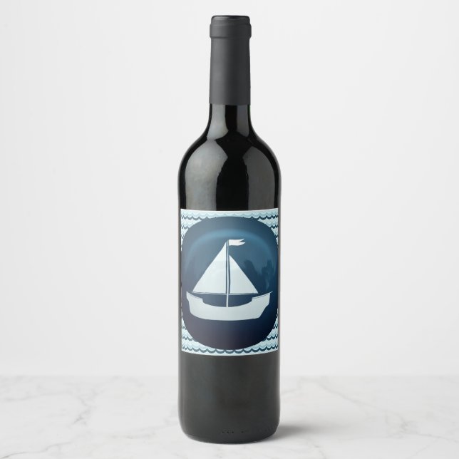 Sailboat wine label (Front)