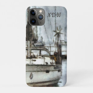 Sailboat with Monogram Case-Mate iPhone Case