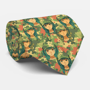 Sailboat with scarlet sails watercolor pattern tie