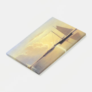 Sailboat Yacht Boat Ocean Sunrise Post-it Notes