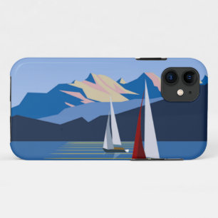 Sailboats And Mountains photo Case-Mate iPhone Case