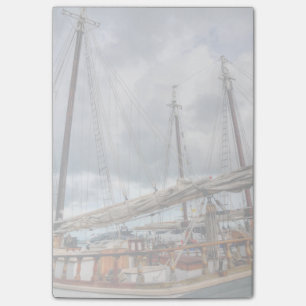 Sailboats Are Docked In The Key West Harbour Post-it Notes