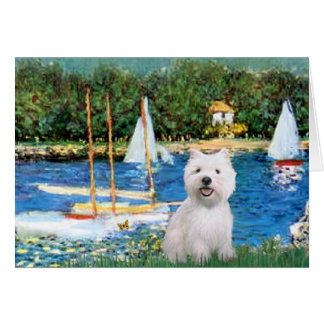 Sailboats at Argenteuil  - Westie 2