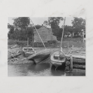 Sailboats at Kittery Point, 1900 Postcard