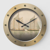 Sailboats At Sea Nautical Art Ships Porthole