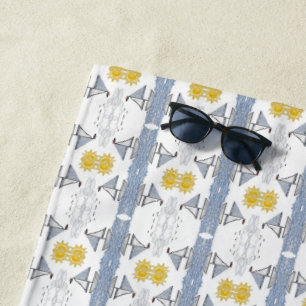 Sailboats Beach Towel